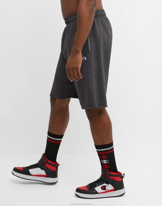 Champion moški velike in visoke powerblend kratke hlače 10\" 2B84387 granitno resje