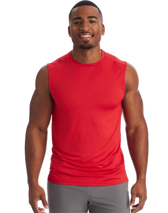 Champion moški c9 mišična tech majica 2B84766 zrelo rdeče