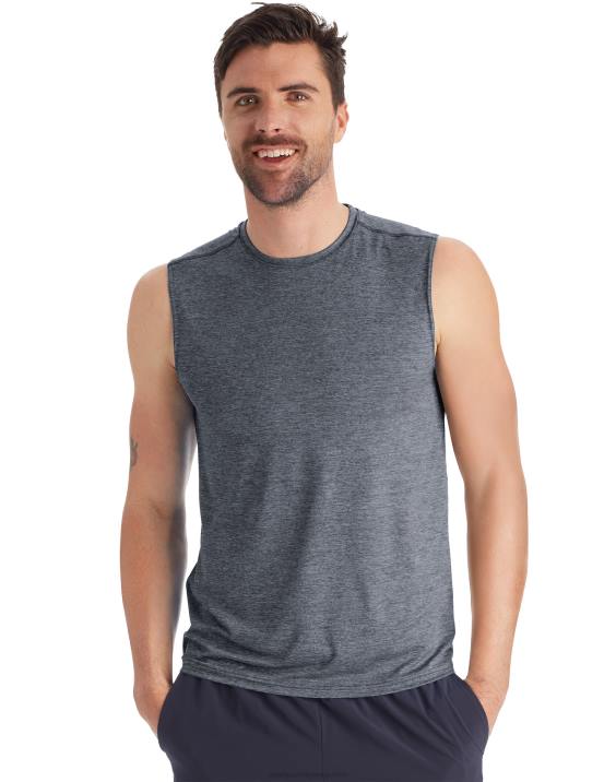 Champion moški c9 mišična tech majica 2B84767 xavier navy heather