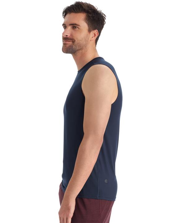 Champion moški c9 mišična tech majica 2B84769 mornarica