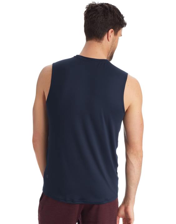 Champion moški c9 mišična tech majica 2B84769 mornarica