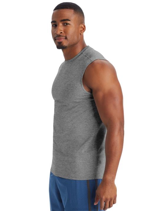 Champion moški c9 mišična tech majica 2B84770 ebenovinasto vresje