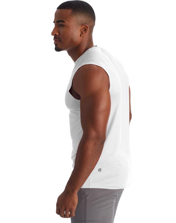 Champion moški c9 mišična tech majica 2B84771 prava bela