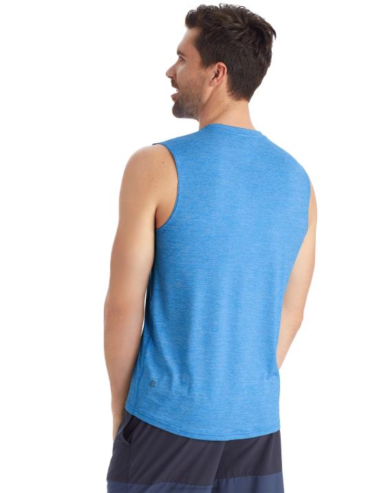 Champion moški c9 mišična tech majica 2B84773 modra šoja heather
