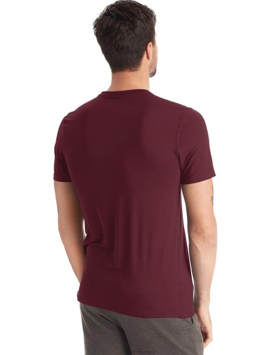 Champion moški c9 tehnična majica s kratkimi rokavi 2B84752 bogato kostanjeva