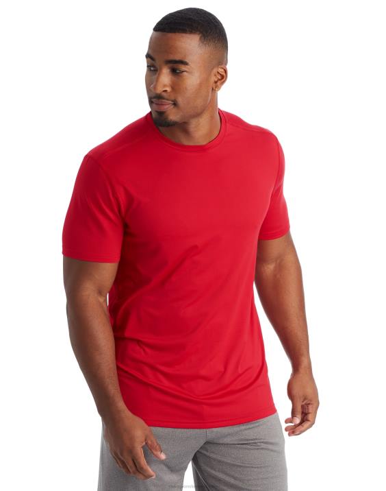 Champion moški c9 tehnična majica s kratkimi rokavi 2B84755 zrelo rdeče