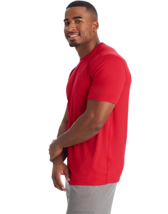 Champion moški c9 tehnična majica s kratkimi rokavi 2B84755 zrelo rdeče