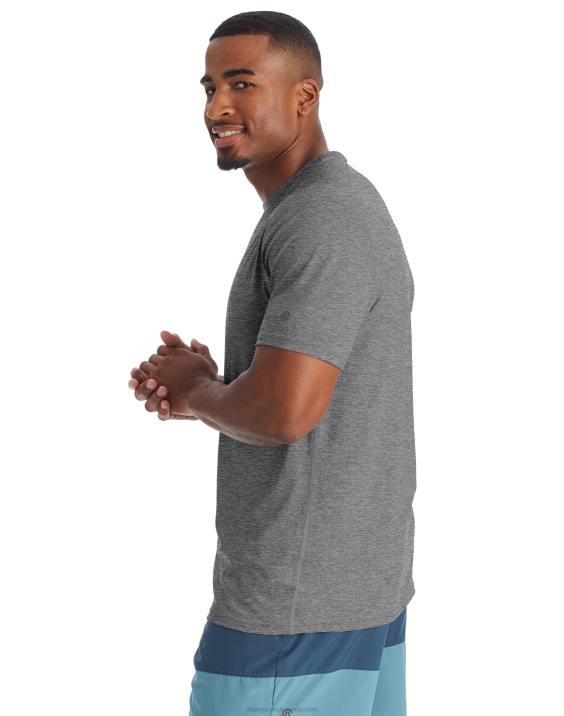 Champion moški c9 tehnična majica s kratkimi rokavi 2B84756 ebenovinasto vresje