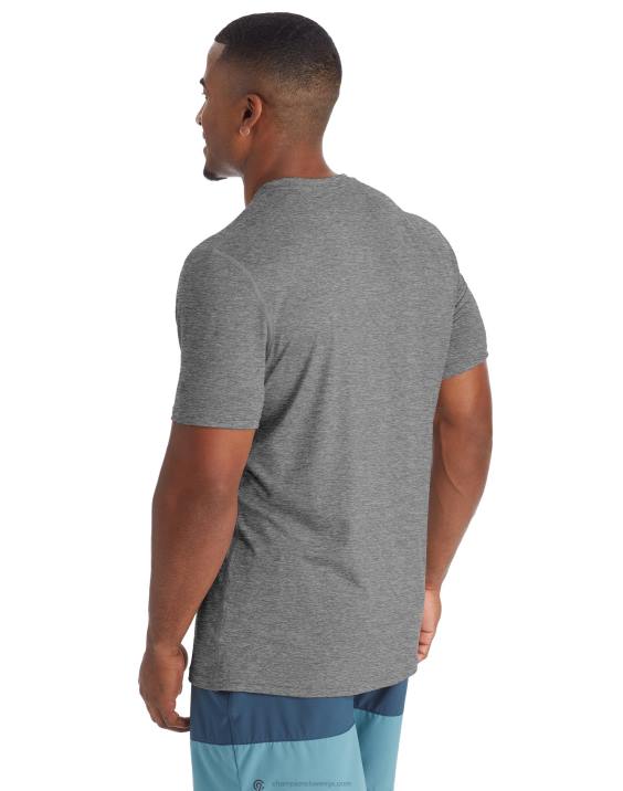 Champion moški c9 tehnična majica s kratkimi rokavi 2B84756 ebenovinasto vresje