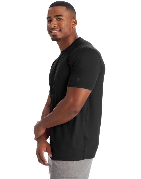 Champion moški c9 tehnična majica s kratkimi rokavi 2B84758 ebenovina