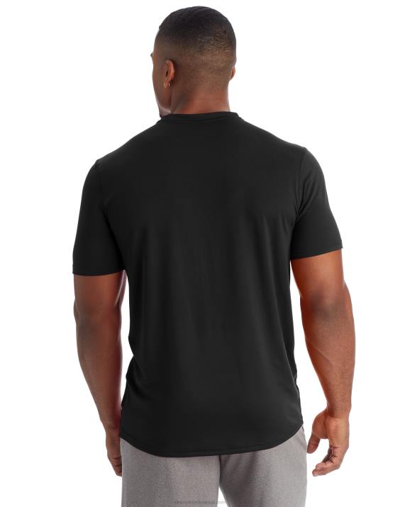 Champion moški c9 tehnična majica s kratkimi rokavi 2B84758 ebenovina