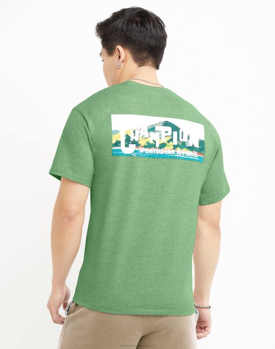 Champion moški grafika klasičnih oblačil za športna oblačila 2B84624 vse o olivi