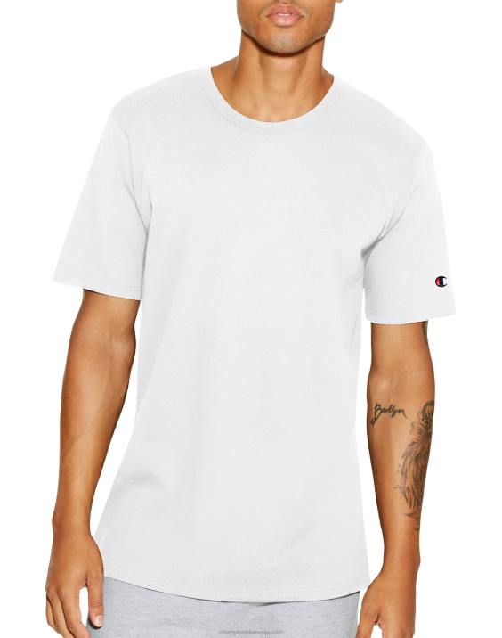 Champion moški heritage majica s kratkimi rokavi 2B84605 bela