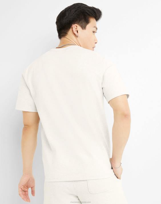 Champion moški heritage majica z verižnimi šivi c 2B84644 ovsena kaša heather