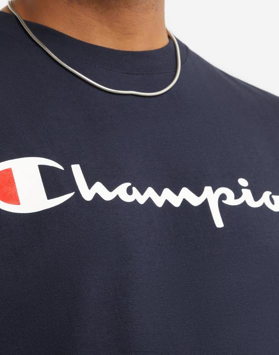 Champion moški klasična grafika majice (velika in visoka) 2B84631 mornarica