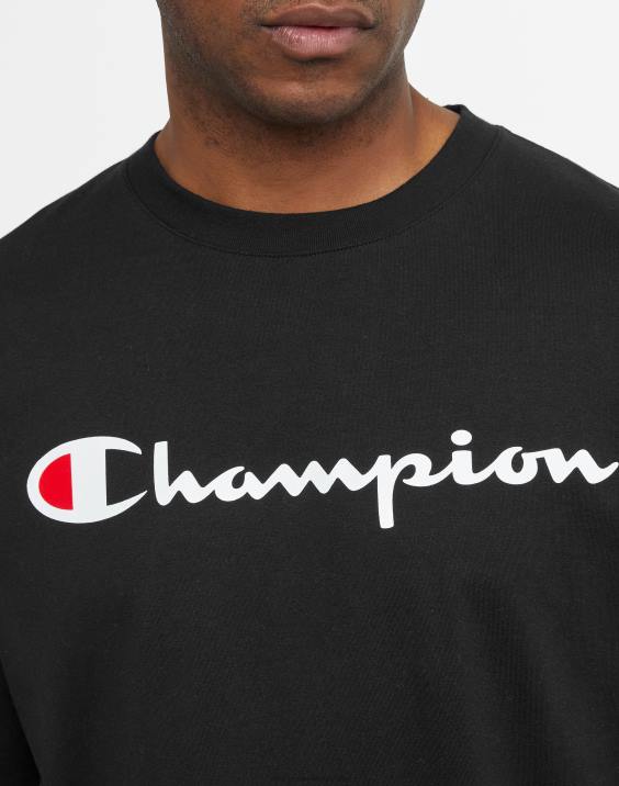 Champion moški klasična grafika majice (velika in visoka) 2B84633 Črna