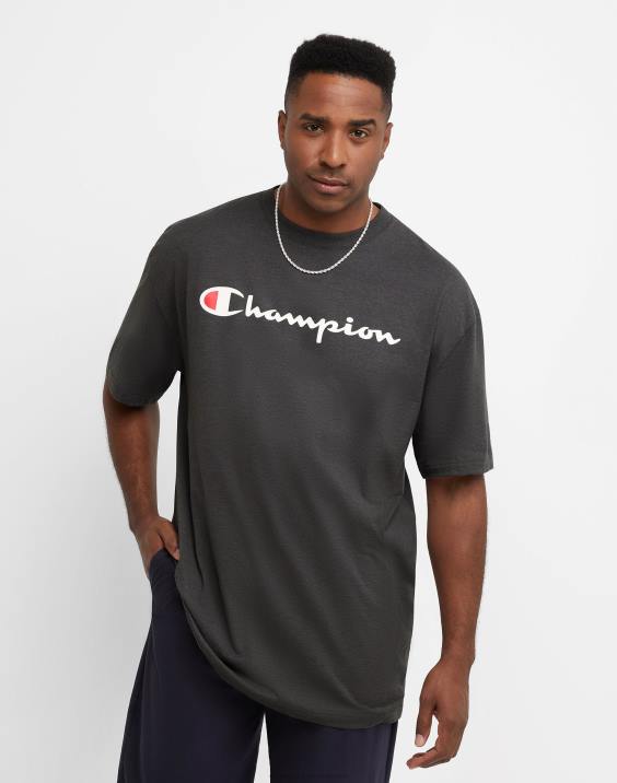 Champion moški klasična grafika majice (velika in visoka) 2B84635 granitno resje