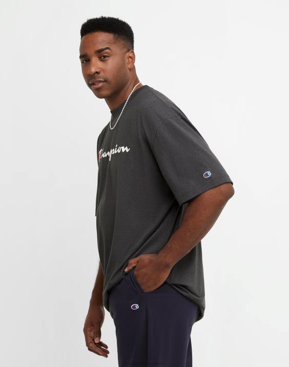 Champion moški klasična grafika majice (velika in visoka) 2B84635 granitno resje