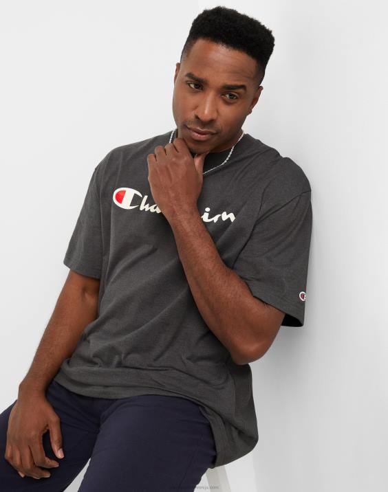 Champion moški klasična grafika majice (velika in visoka) 2B84635 granitno resje