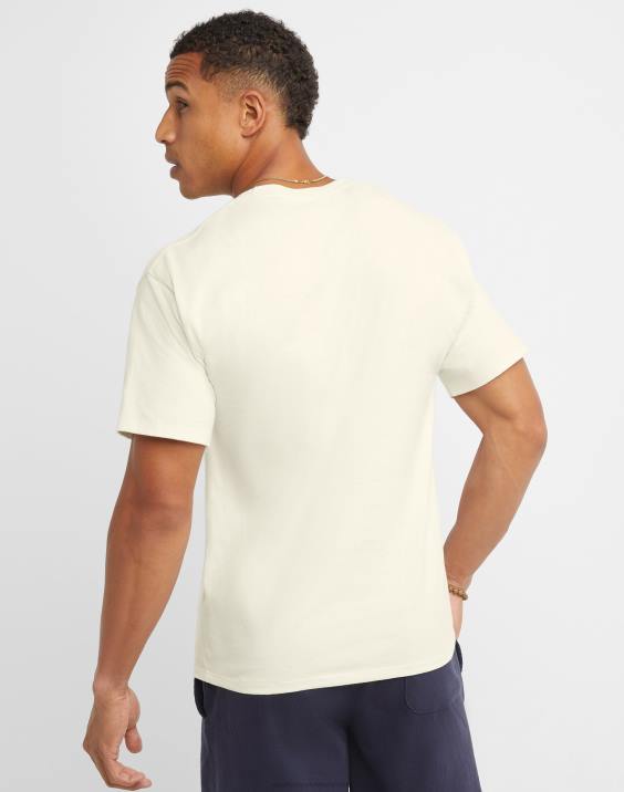 Champion moški klasična grafika tee Mountains 2B84607 kreda bela