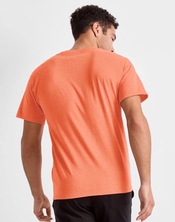 Champion moški klasična majica z vezenim c logotipom 2B84571 lasersko oranžna vresa