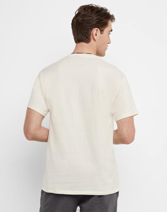 Champion moški klasična majica z vezenim c logotipom 2B84580 naravno