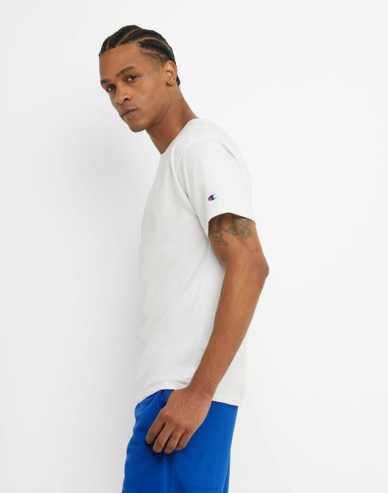Champion moški klasična majica z vezenim c logotipom 2B84581 bela