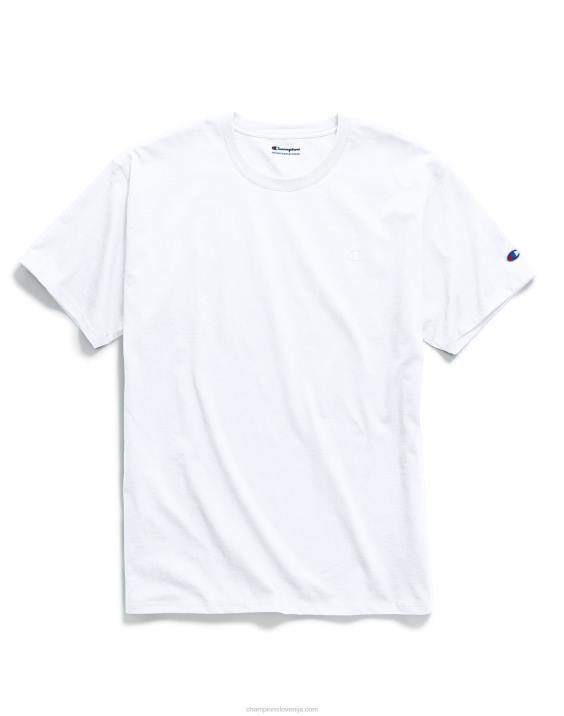 Champion moški klasična majica z vezenim c logotipom 2B84581 bela