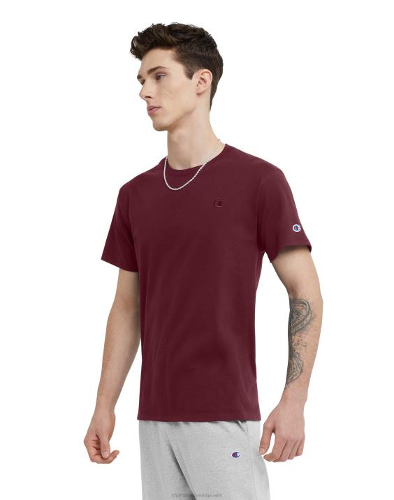 Champion moški klasična majica z vezenim c logotipom 2B84590 kostanjeva