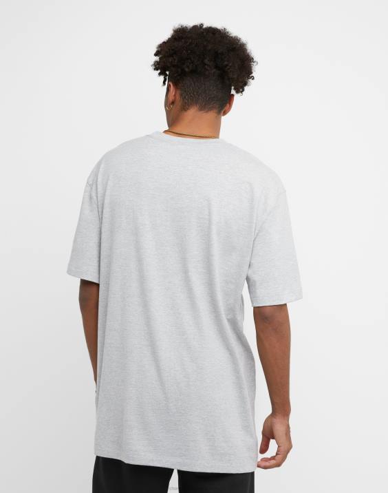 Champion moški klasična pozdravna grafika majice 2B84601 oksford siva