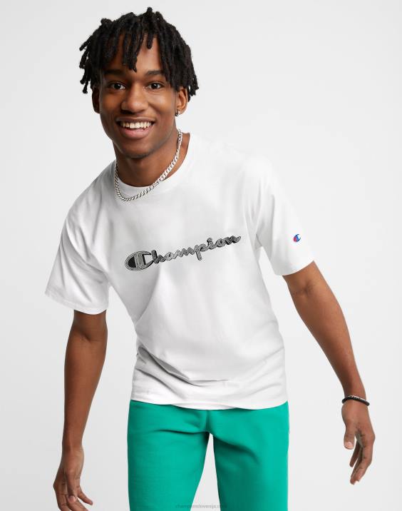 Champion moški klasični grafični logotip c z vijaki 2B84591 bela