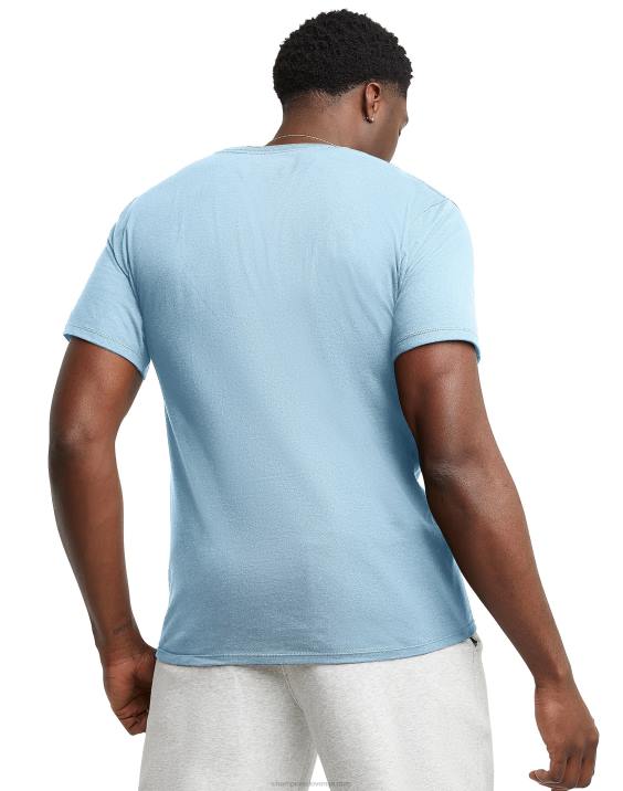 Champion moški klasični grafični logotipi v obliki črke 2B84559 oplemeniti nebesno modro