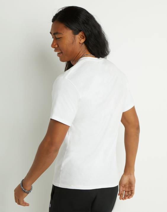 Champion moški klasični logotip tee drop shadow 2B84617 bela