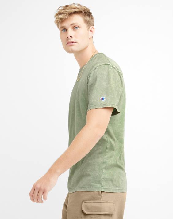 Champion moški majica s kislinskim pranjem z valovitim logotipom 2B84537 kislinsko pranje vse o oljkah