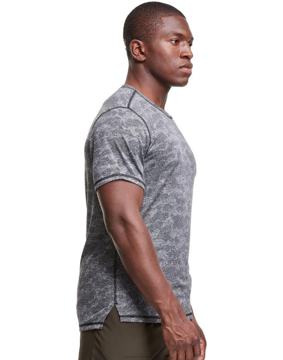 Champion moški mvp majica iz kamuflažnega žakarda 2B84541 črna vresa