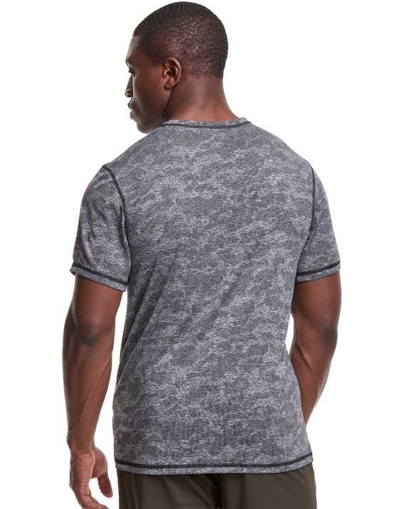 Champion moški mvp majica iz kamuflažnega žakarda 2B84541 črna vresa