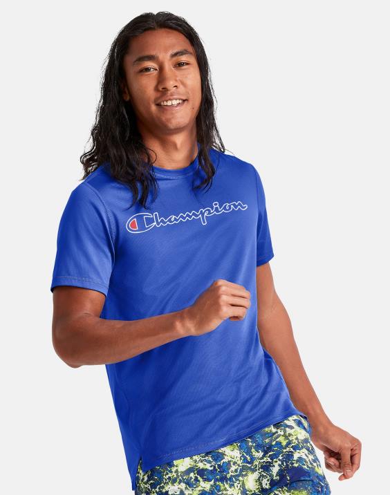 Champion moški mvp majica klasični scenarij 2B84548 letenje modro