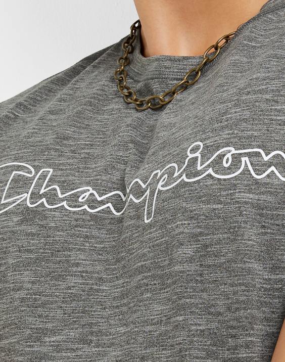 Champion moški mvp majica klasični scenarij 2B84549 železnica sivo vresje