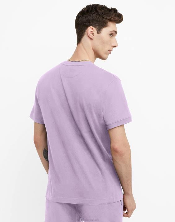 Champion moški srednje težka majica z vzvratno vezavo 2B84530 bledo iris vijolična