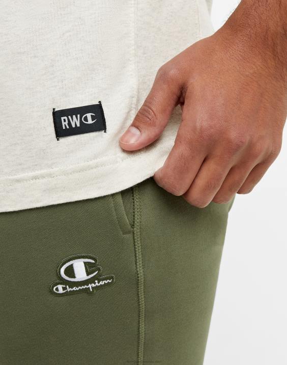 Champion moški srednje težka majica z vzvratno vezavo 2B84533 ovsena kaša heather