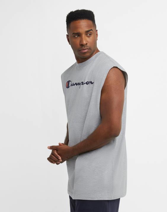 Champion moški velik in visok klasični mišični rezervoar c scenarij 2B84620 oksford siva