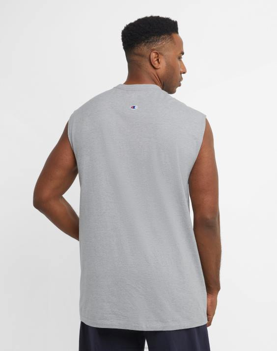 Champion moški velik in visok klasični mišični rezervoar c scenarij 2B84620 oksford siva