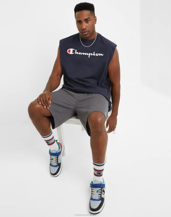 Champion moški velik in visok klasični mišični rezervoar c scenarij 2B84621 mornarica