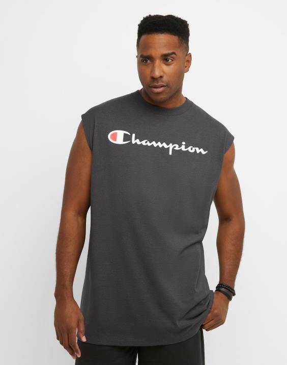 Champion moški velik in visok klasični mišični rezervoar c scenarij 2B84623 granitno resje