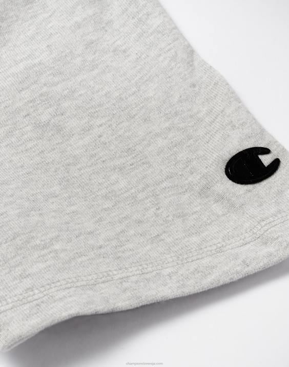 Champion moški vrhunska majica s kratkimi rokavi, težka 100 % bombaž c logotipom 2B84550 kremno vresje iz beljenega kamna