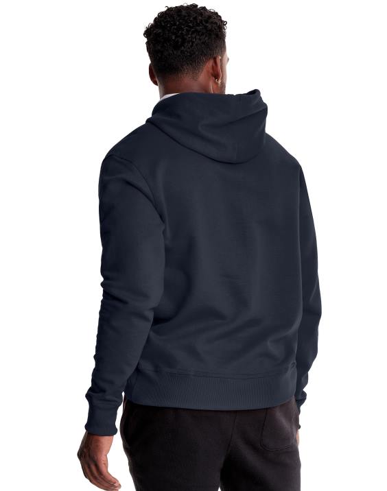 Champion moški Powerblend hoodie script logotip 2B84136 mornarica