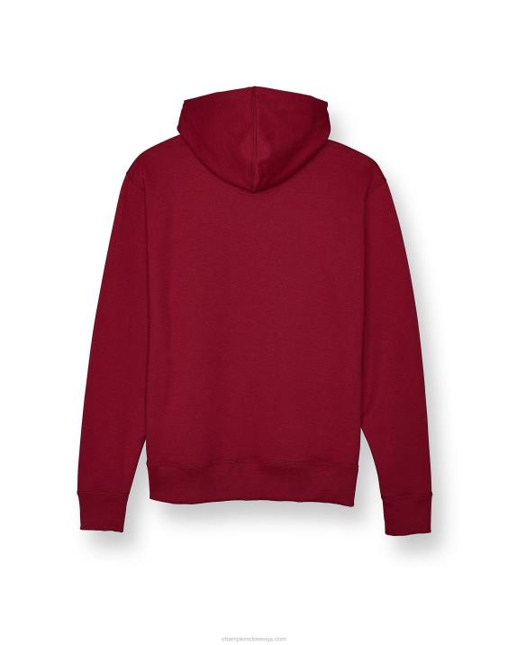 Champion moški Powerblend pulover s kapuco c logotipom 2B8467 brusnični tart