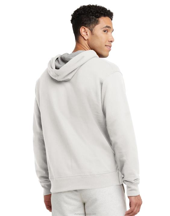 Champion moški Powerblend pulover s kapuco c logotipom 2B8469 bela