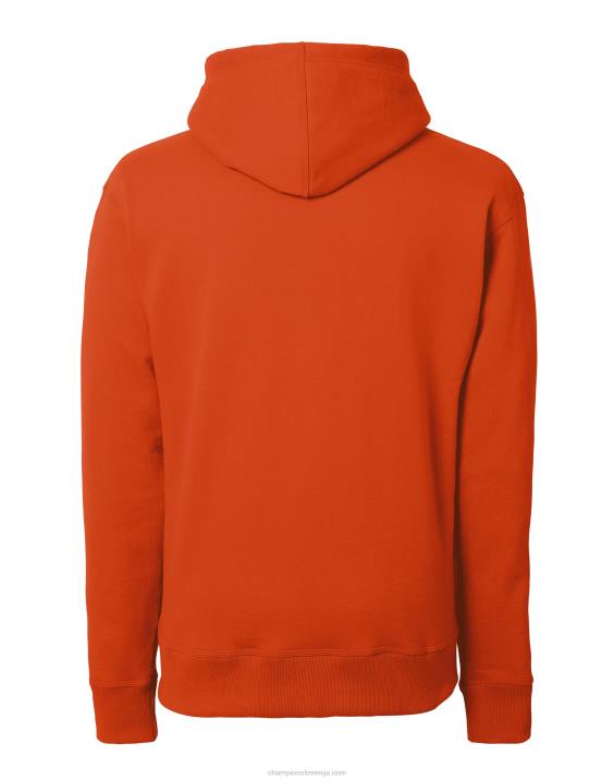 Champion moški Powerblend pulover s kapuco c logotipom 2B8473 pikantna pomaranča