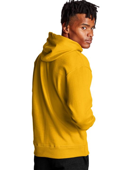 Champion moški Powerblend pulover s kapuco c logotipom 2B8474 ekipno zlato